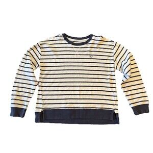 Vineyard Vines French Terry Striped Crewneck Pullover Sweater Size XL 18